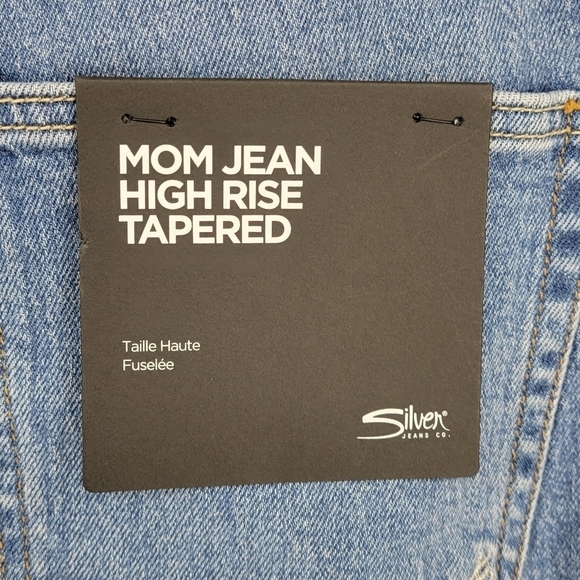 Silver Jean Co. Mom Jeans High Rise Tapered size 32 NWT - Picture 14 of 17